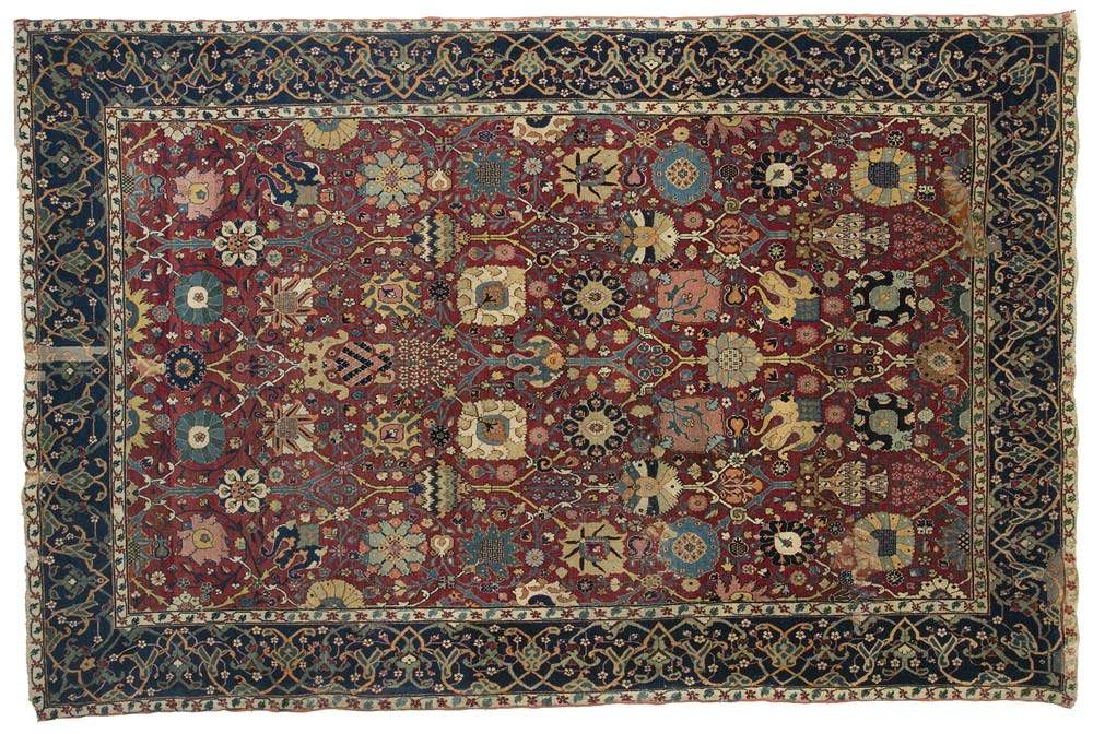 Gênes, des tapis persans anciens de Kerman exposés au Palazzo Nicolosio Lomellino