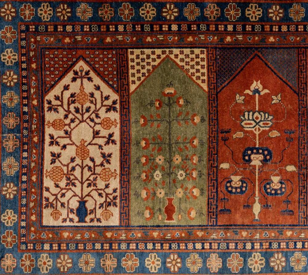 A valuable selection of Turkestan carpets at Brescia Castle
