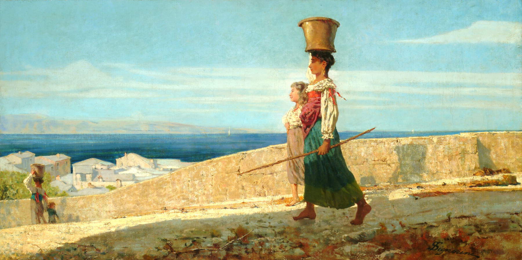 Telemaco Signorini, Le acquaiole (1862; Collezione privata) Telemaco Signorini, Le acquaiole (1862; Collezione privata)