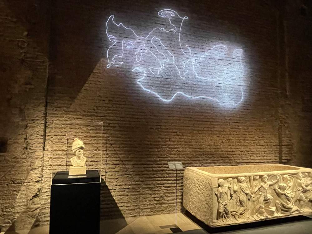 At the Baths of Diocletian artifacts from deposits show how the ancients viewed other peoples 