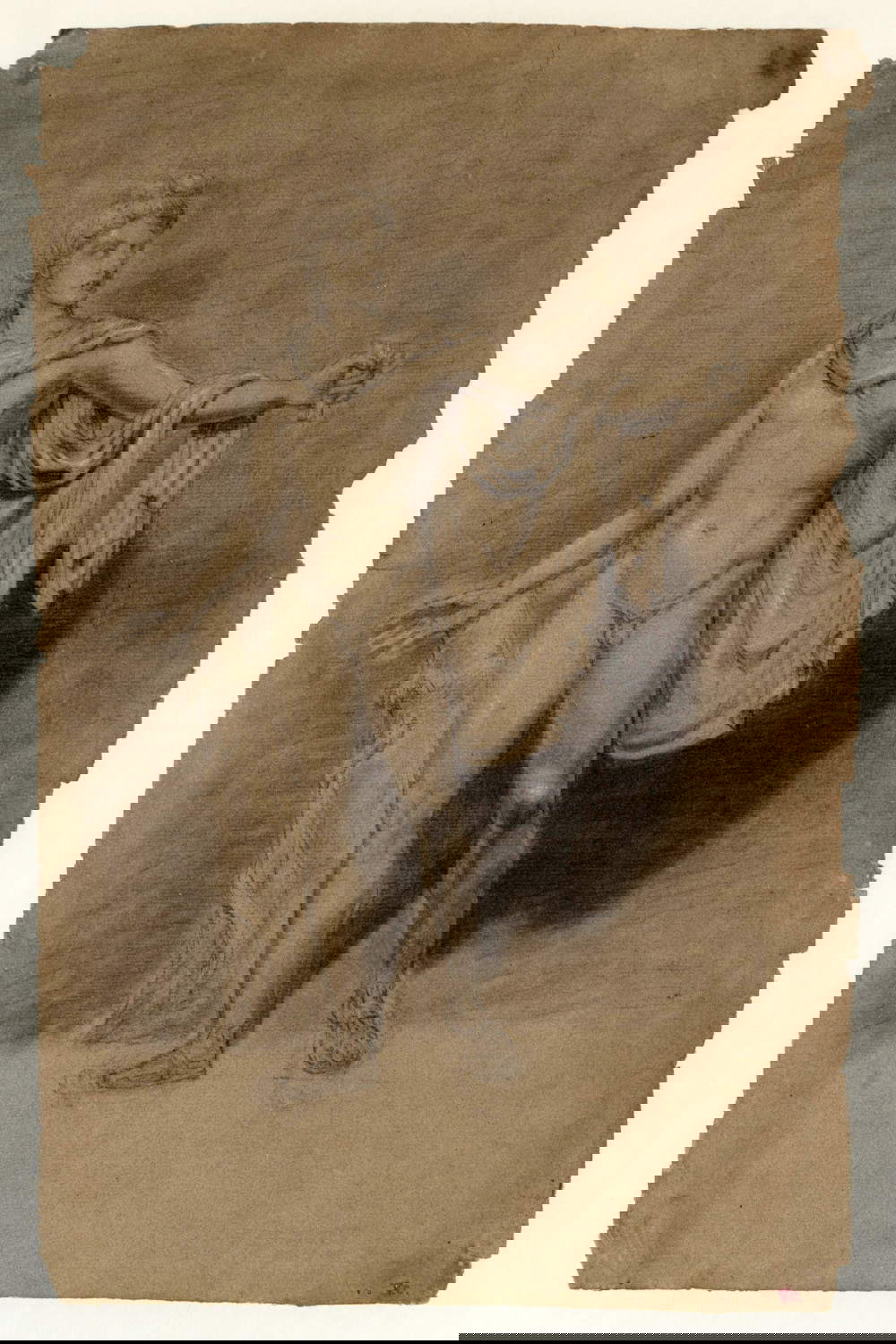 Joseph Mallord William Turner, Studio dell'Apollo del Belvedere, 1792 (?) (gesso e gouache su carta). Foto ©Tate