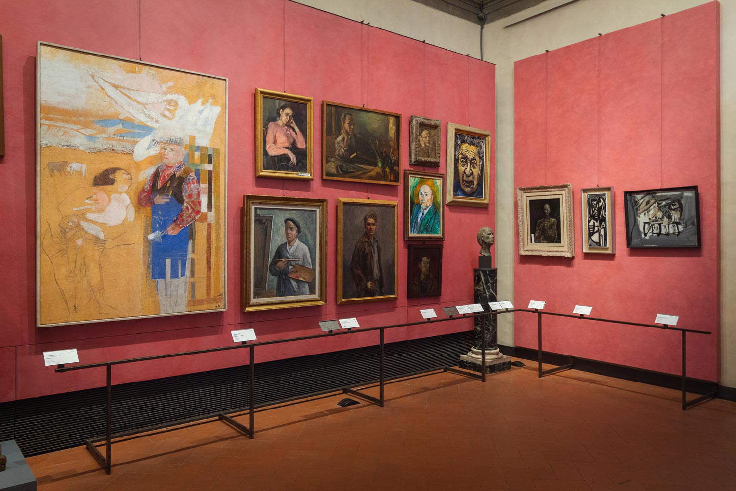 Uffizi, the rooms of artists' portraits. Uffizi, the rooms of artists' portraits.