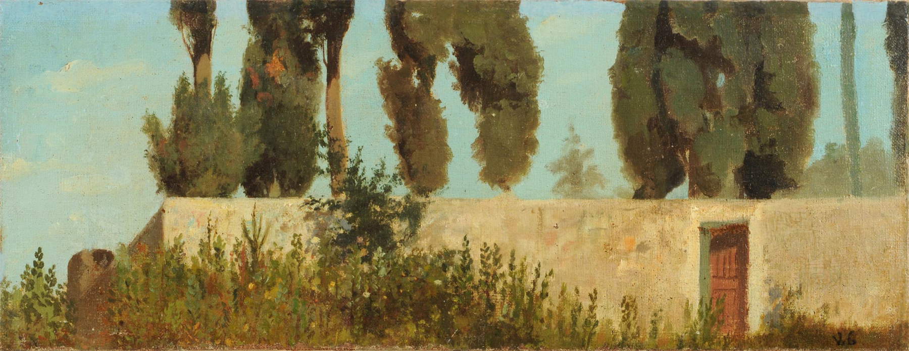 Vincenzo Cabianca, Tuscan Landscape (ca. 1865; oil on canvas; Livorno, Private Collection) Vincenzo Cabianca, Tuscan Landscape (ca. 1865; oil on canvas; Livorno, Private Collection)