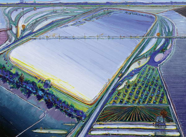 Wayne Thiebaud, Flood waters (2006-2013; olio su tela, 121,9 x 152,4 cm; Collezione privata) Wayne Thiebaud, Flood waters (2006-2013; olio su tela, 121,9 x 152,4 cm; Collezione privata)