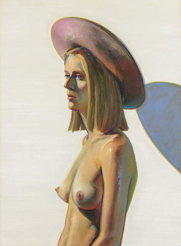 Wayne Thiebaud, Girl with pink hat (1973; olio su tela; San Francisco, San Francisco Museum of Modern Art) Wayne Thiebaud, Girl with pink hat (1973; olio su tela; San Francisco, San Francisco Museum of Modern Art)