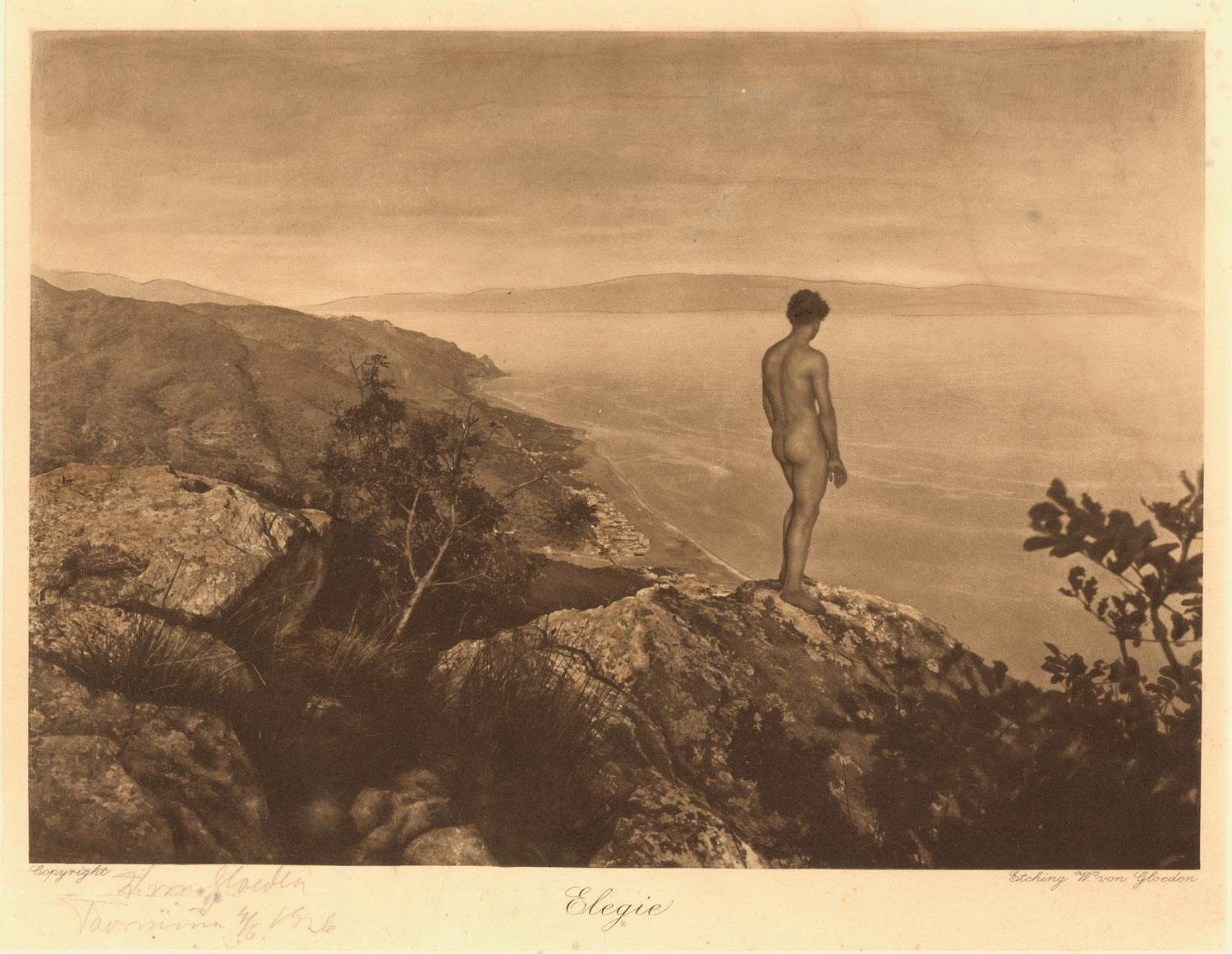 Wilhelm von Gloeden, Elegías (Taormina 1900; Florencia, Archivo Alinari-Archivo von Gloeden) Wilhelm von Gloeden, Elegías (Taormina 1900; Florencia, Archivo Alinari-Archivo von Gloeden)