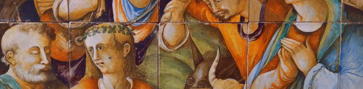 A nativity scene painted on pottery: the 16th-century altarpiece in the church of Albissola Marina