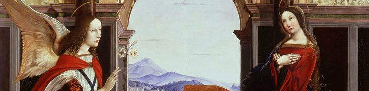 L'Annonciation de Francesco Bianchi Ferrari: un condensé théologique en une seule scène