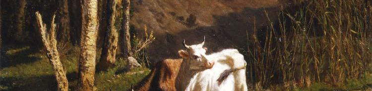 Die Weide von Serafino De Tivoli: mehr als ein Gemälde, "ein Stück Realität aus dem Fenster gesehen".