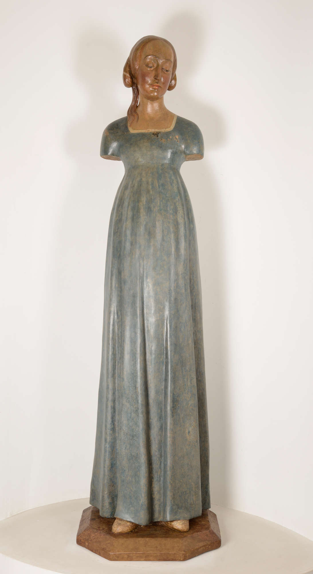 Matteo Civitali, Annunciata o Madonna dell'attesa (ante 1484; legno policromo, 158 x 44 x 36 cm; Camaiore, Museo d'Arte Sacra) Matteo Civitali, Annunciata o Madonna dell'attesa (ante 1484; legno policromo, 158 x 44 x 36 cm; Camaiore, Museo d'Arte Sacra)