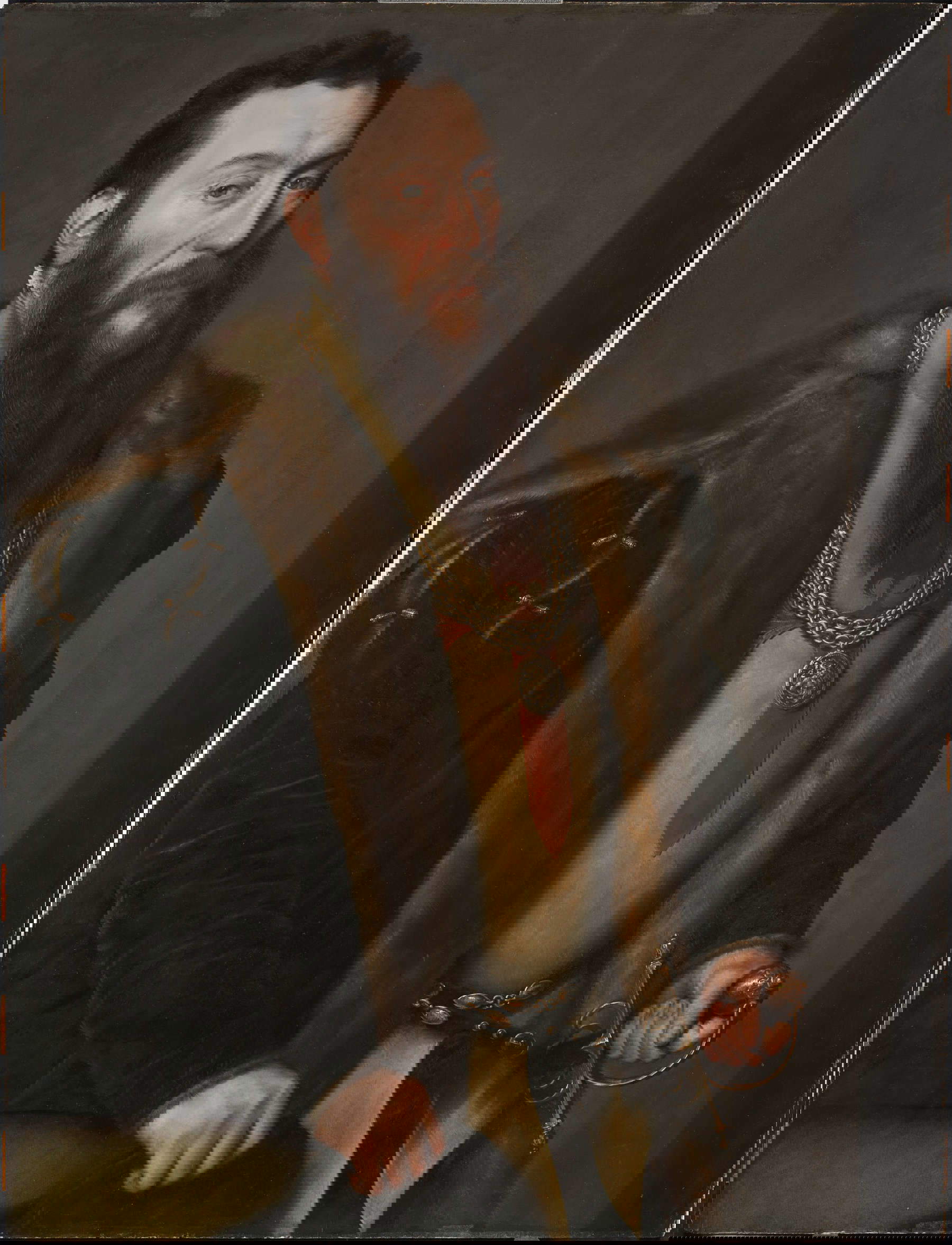 Anthonis Mor, Portrait de Giovanni Battista Castaldo (vers 1550 ; huile sur panneau, 107 x 82,20 cm ; Madrid, Museo Nacional Thyssen-Bornemisza, inv. 291 [1976.65])