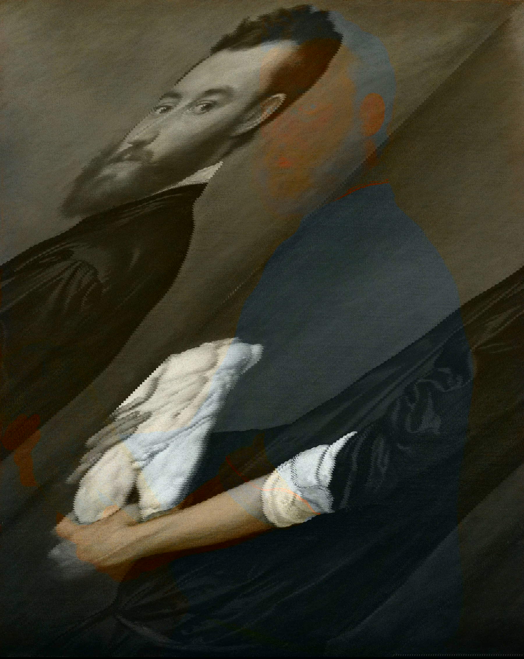 Giovanni Battista Moroni, Portrait d'Alexandre de la Victoire (vers 1551-1552 ; huile sur toile, 82,5 x 65 cm ; Vienne, Kunsthistorisches Museum, Gem&auml;ldegalerie, inv. 78)