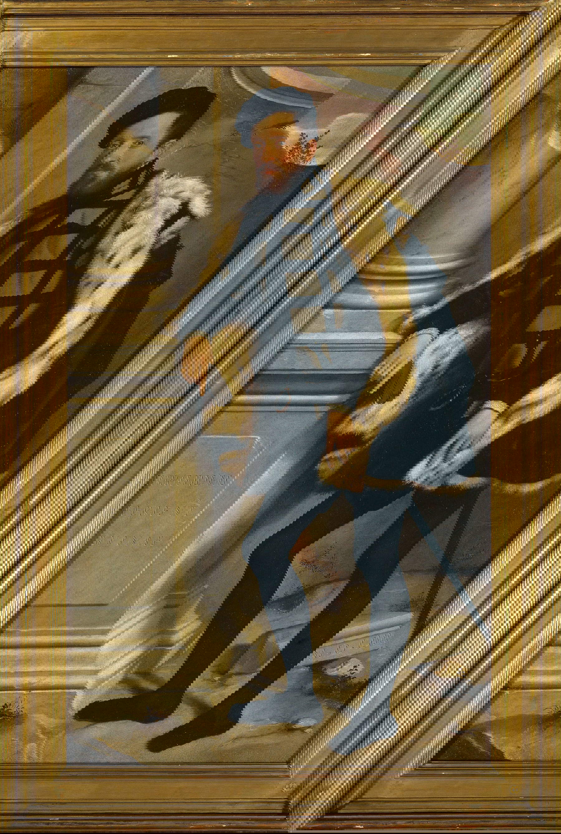 Giovanni Battista Moroni, Portrait de Michel de l'H&ocirc;pital ( ?) (1554 ; huile sur toile, 185 x 115 cm ; Milan, Veneranda Biblioteca Ambrosiana, Pinacoteca)