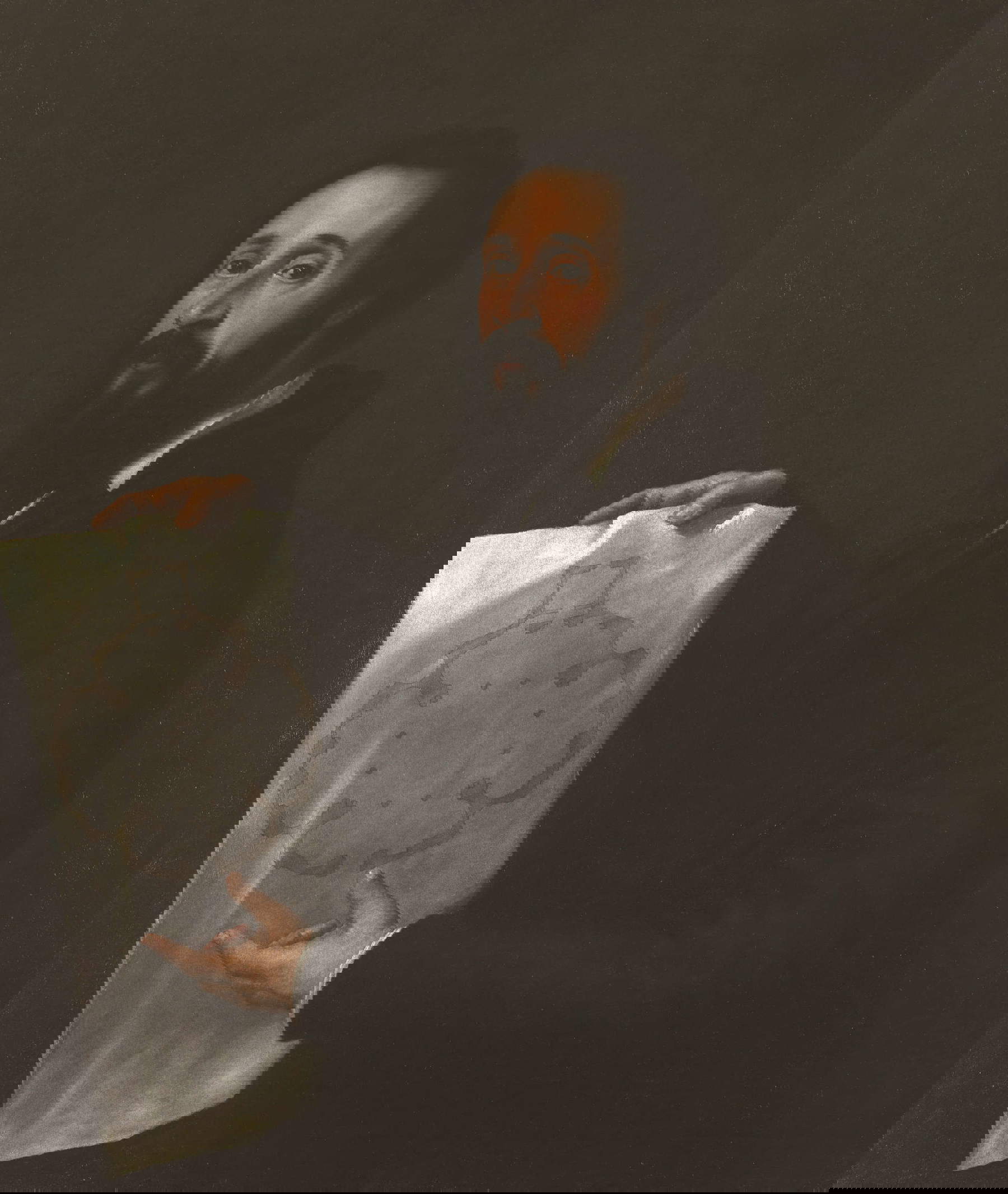 Tiziano Vecellio, Portrait de Giulio Romano (vers 1536-1538 ; huile sur toile, 101 x 86 cm ; Mantoue, Museo Civico di Palazzo Te, inv. Lombardy Region 410601)