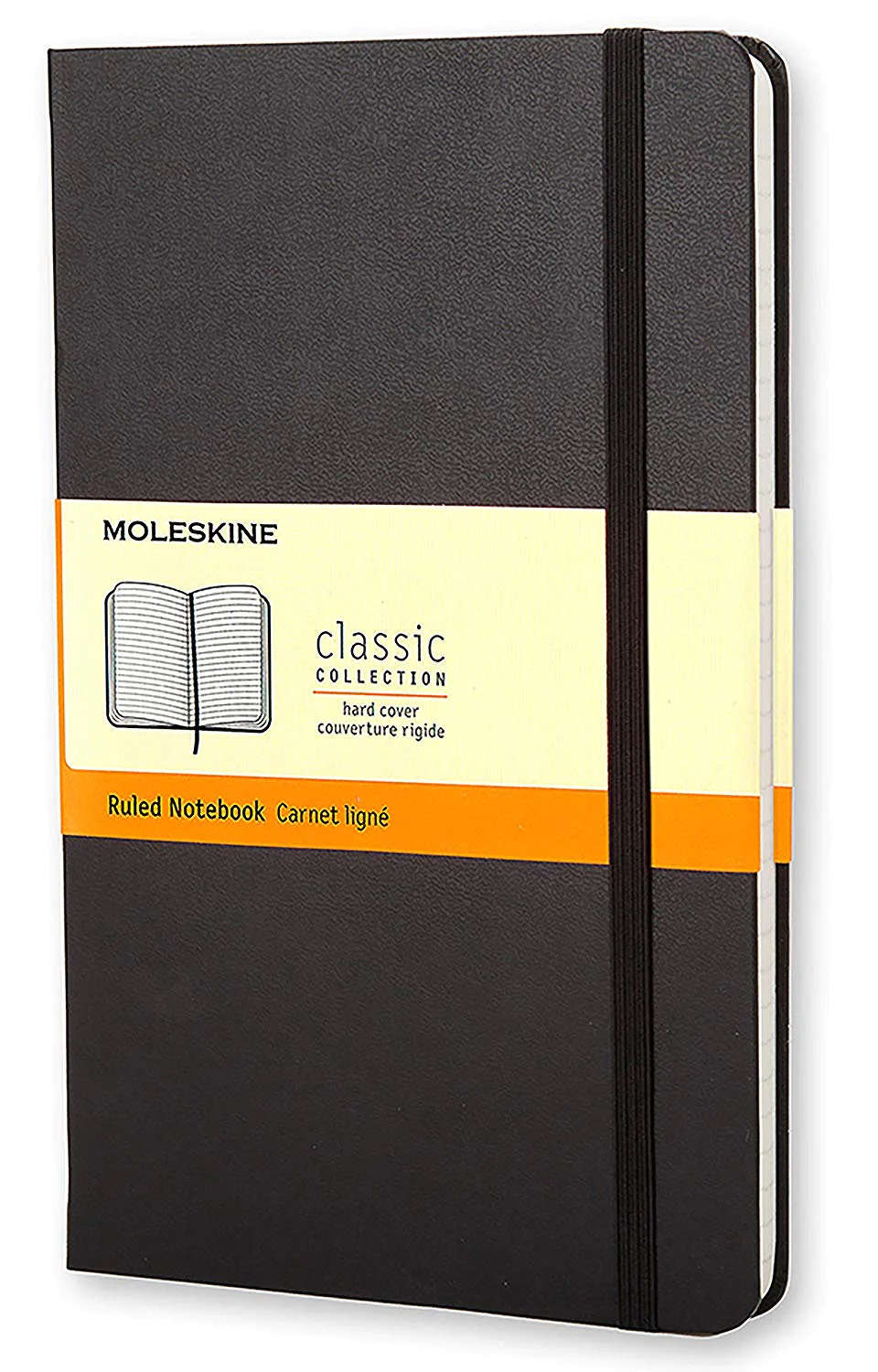 Il riconoscibile packaging del Moleskine. Foto: Moleskine Srl Il riconoscibile packaging del Moleskine. Foto: Moleskine Srl