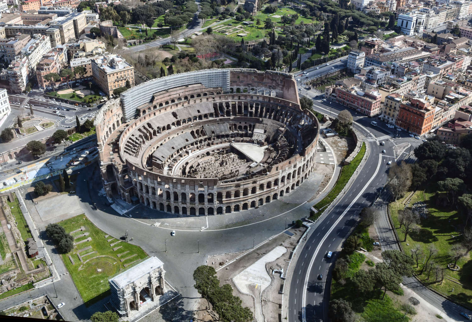 Colosseo dall'alto Colosseo dall'alto