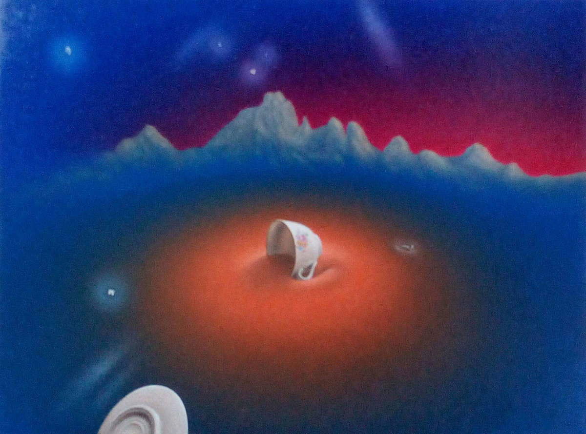 Gianluca Sgherri, Paisaje con copa (2022; óleo sobre tabla, 30 x 40 cm) Gianluca Sgherri, Paisaje con copa (2022; óleo sobre tabla, 30 x 40 cm)