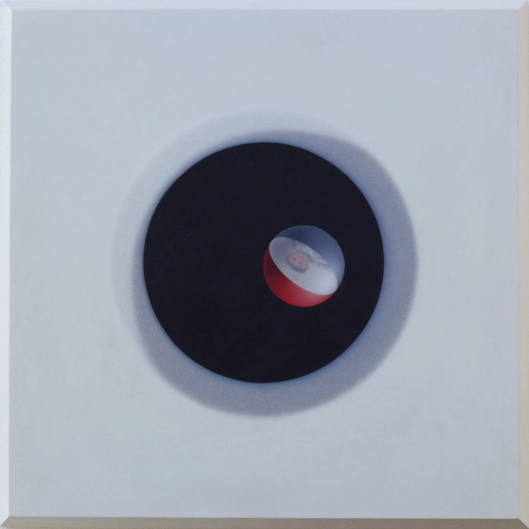 Gianluca Sgherri, Trying Blue (2014; óleo sobre mdf, 45 x 45 cm) Gianluca Sgherri, Trying Blue (2014; óleo sobre mdf, 45 x 45 cm)