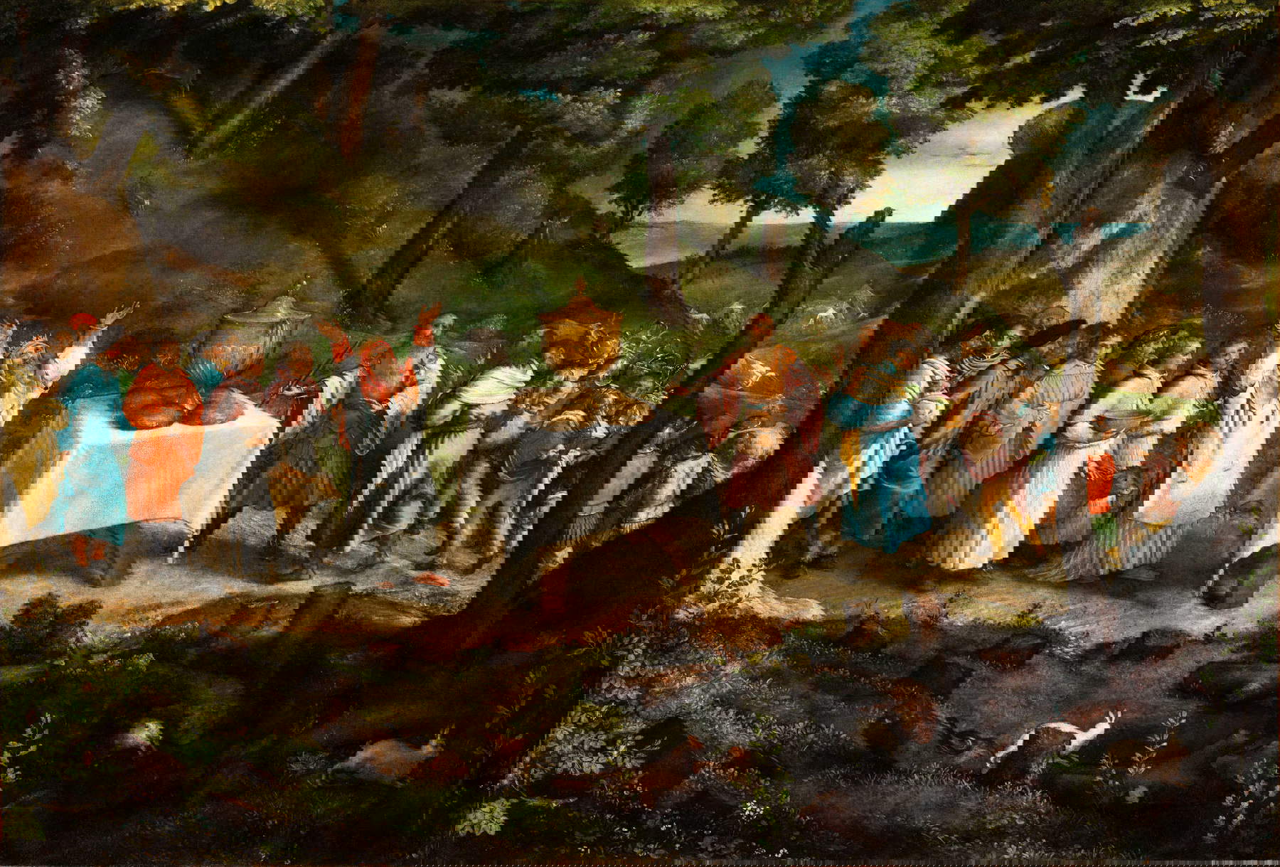 Lorenzo Lotto, El sacrificio de Melquisedec (c. 1545-1550; óleo sobre lienzo, 172 x 248 cm; Loreto, Museo Pontificio della Santa Casa)