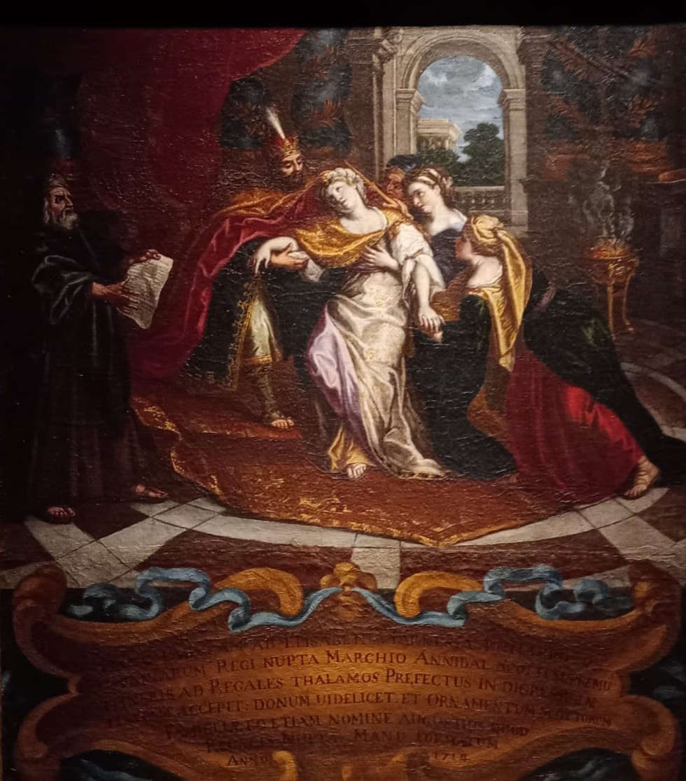 Elisabetta Farnese, Die Ohnmacht der Esther (1714; Öl auf Leinwand, 76 x 66 cm; Parma, Museo Glauco Lombardi, Inv. 2) Elisabetta Farnese, Die Ohnmacht der Esther (1714; Öl auf Leinwand, 76 x 66 cm; Parma, Museo Glauco Lombardi, Inv. 2)