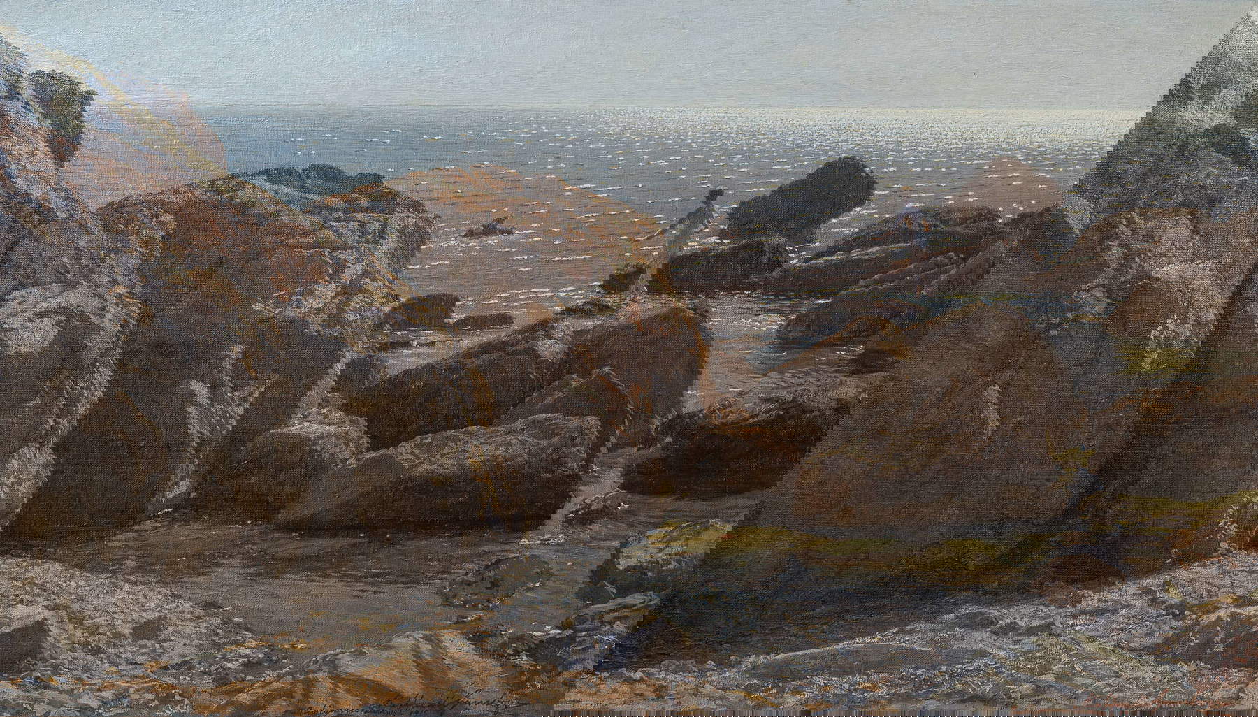 Raffaello Gambogi, Heiße Stunden (1916; Öl auf Leinwand, 72 x 124 cm; Privatsammlung) Raffaello Gambogi, Heiße Stunden (1916; Öl auf Leinwand, 72 x 124 cm; Privatsammlung)