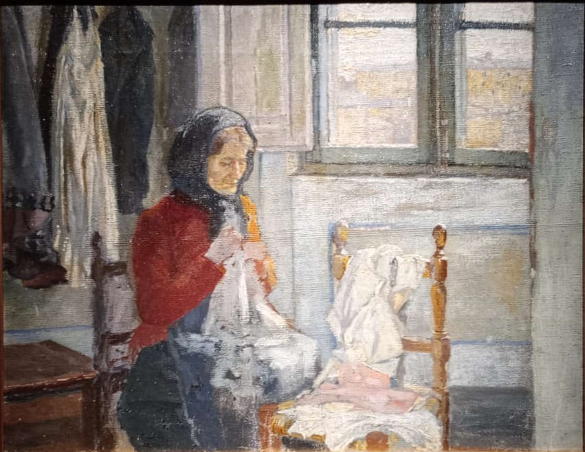 Raffaello Gambogi, Porträt seiner Mutter (1893; Öl auf Leinwand, 30 x 40 cm; Privatsammlung) Raffaello Gambogi, Porträt seiner Mutter (1893; Öl auf Leinwand, 30 x 40 cm; Privatsammlung)