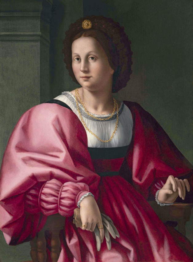 Pier Francesco Foschi, Retrato de mujer (c. 1530-1532; óleo sobre tabla, 96,4 x 68,5 cm; Suiza, Colección particular) Pier Francesco Foschi, Retrato de mujer (c. 1530-1532; óleo sobre tabla, 96,4 x 68,5 cm; Suiza, Colección particular)