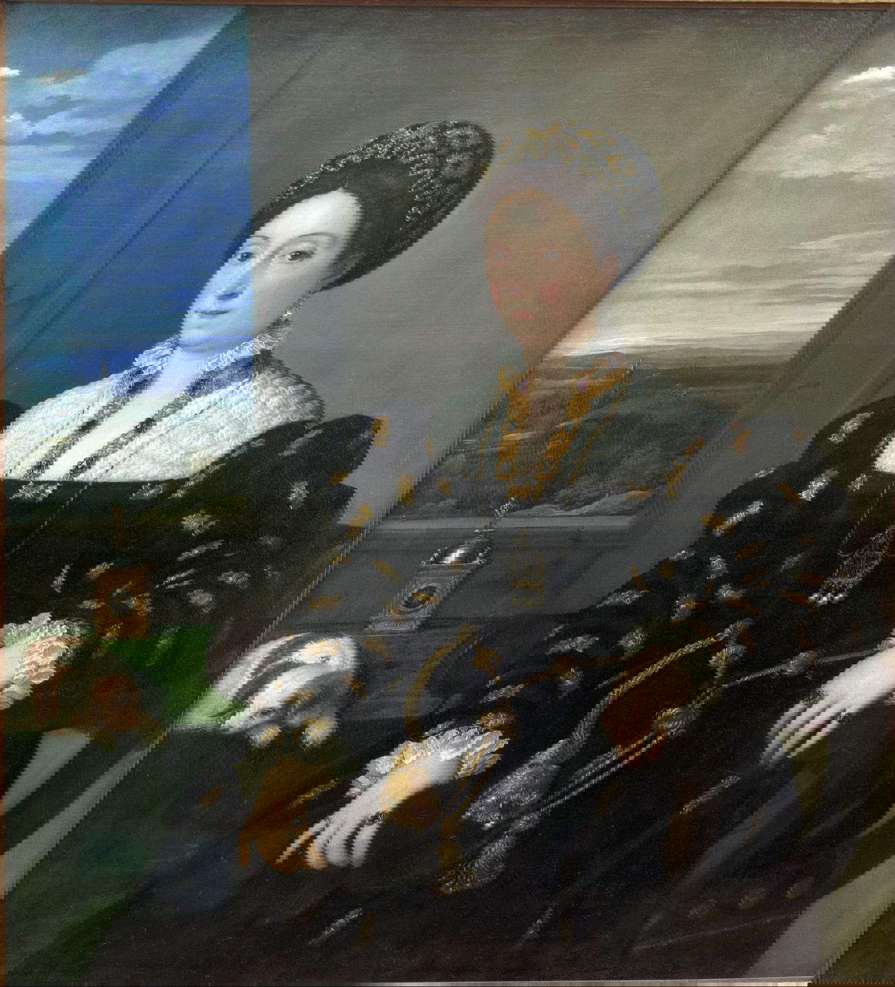 Titien, Portrait d'Eleonora Gonzaga, duchesse d'Urbino (vers 1537 ; huile sur toile, 114 x 103 cm ; Florence, galeries des Offices) Titien, Portrait d'Eleonora Gonzaga, duchesse d'Urbino (vers 1537 ; huile sur toile, 114 x 103 cm ; Florence, galeries des Offices)