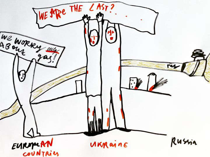 Zeichnungen von Alevtina Kakhidze