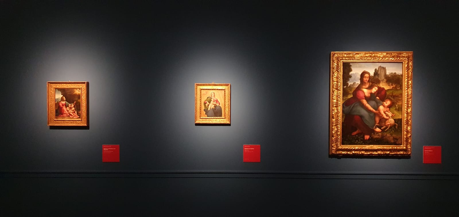 Einrichtung der Ausstellung Leonardo da Vinci. Schönheit und Erfindung