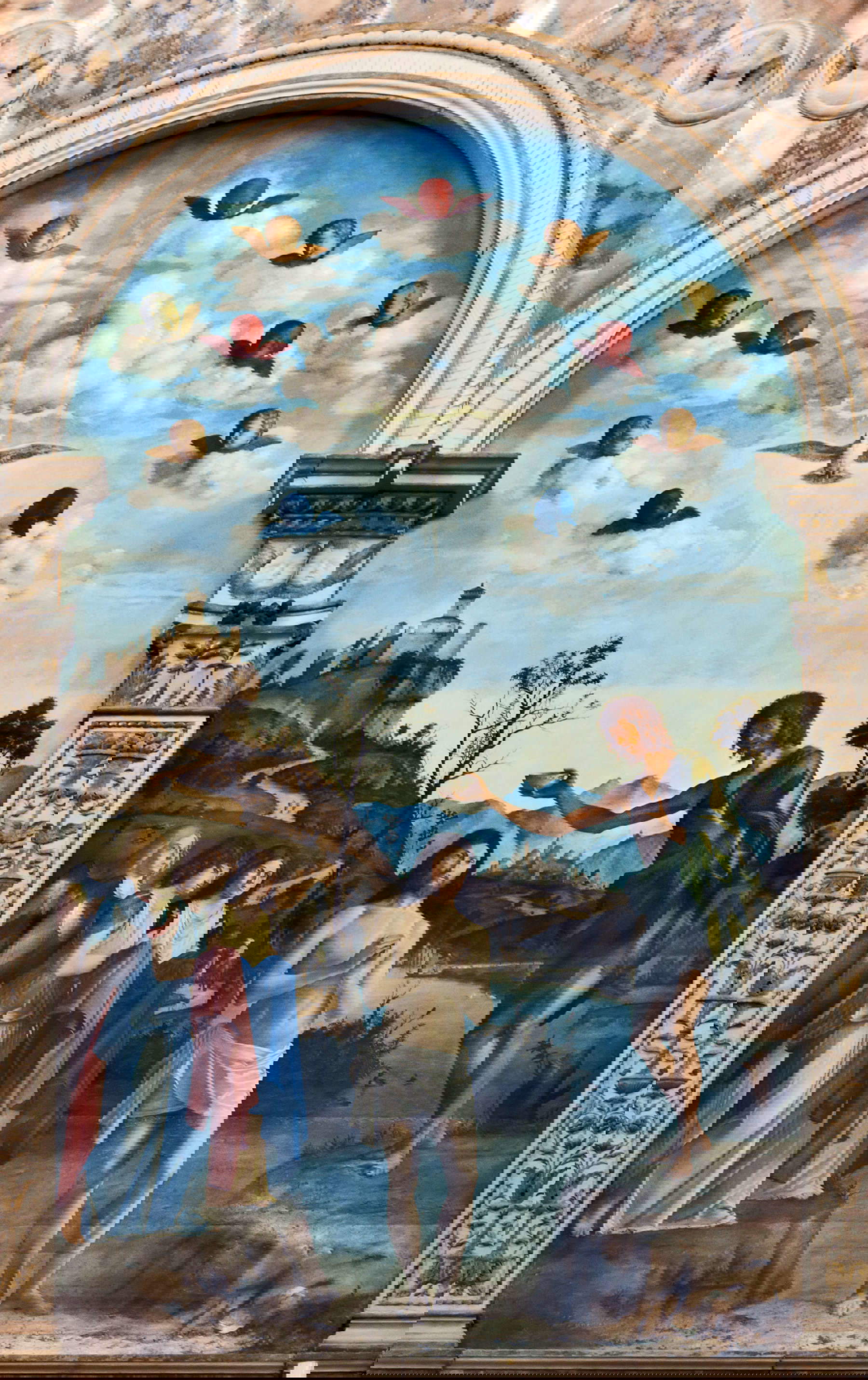 Cima da Conegliano, Baptism of Christ (1492; oil on panel, 350 x 210 cm; Venice, San Giovanni in Bragora)