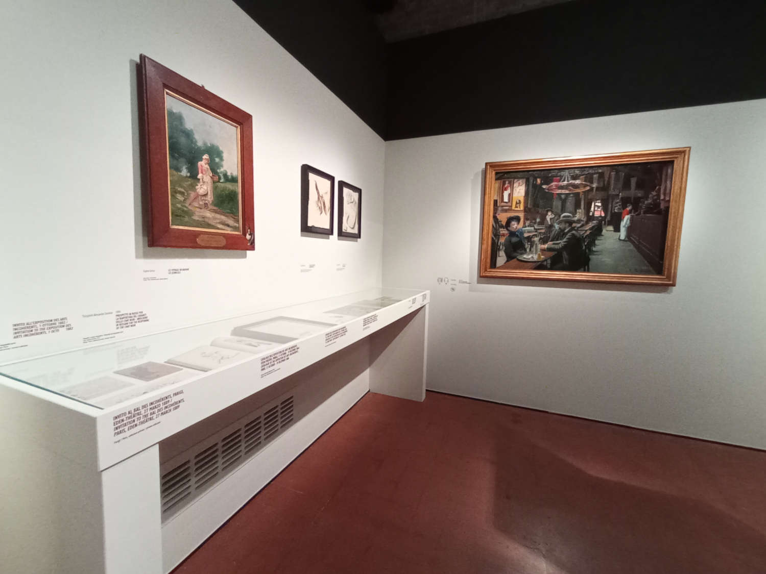 Allestimenti della mostra Henri de Toulouse Lautrec. Parigi 1881-1901 Allestimenti della mostra Henri de Toulouse Lautrec. Parigi 1881-1901