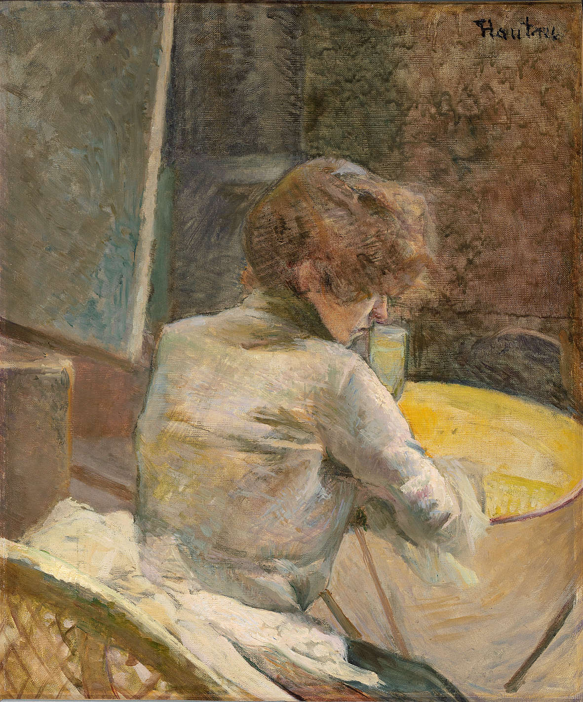 Henri de Toulouse-Lautrec, À Grenelle: L’attente (1887 circa; olio su tela, 56,2 x 47,2 cm; Williamstown, Clark Art Institute) Henri de Toulouse-Lautrec, À Grenelle: L’attente (1887 circa; olio su tela, 56,2 x 47,2 cm; Williamstown, Clark Art Institute)