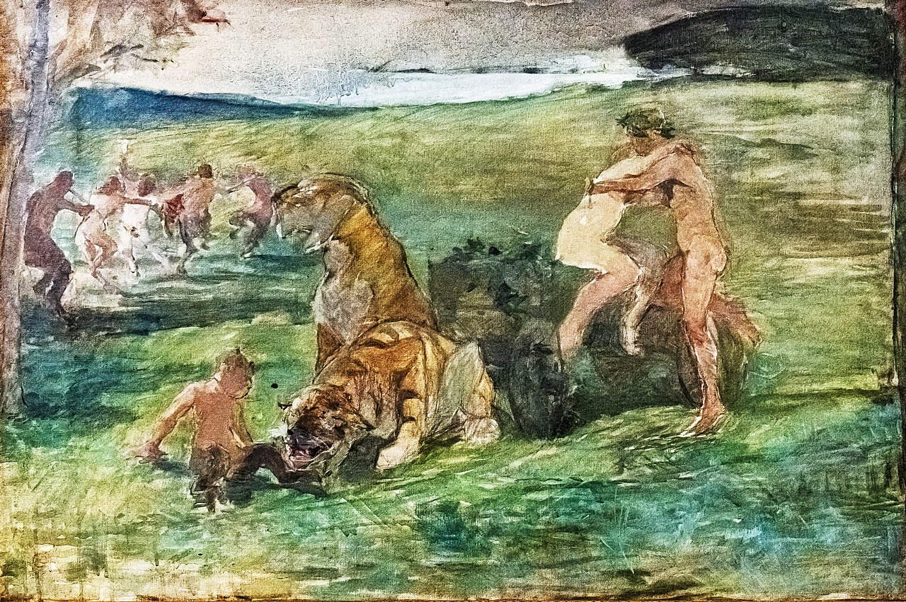 Henri de Toulouse-Lautrec, Allégorie, le printemps de la vie (1883; olio su tela, 49,7 x 75 cm; Albi, Musée Toulouse-Lautrec) Henri de Toulouse-Lautrec, Allégorie, le printemps de la vie (1883; olio su tela, 49,7 x 75 cm; Albi, Musée Toulouse-Lautrec)
