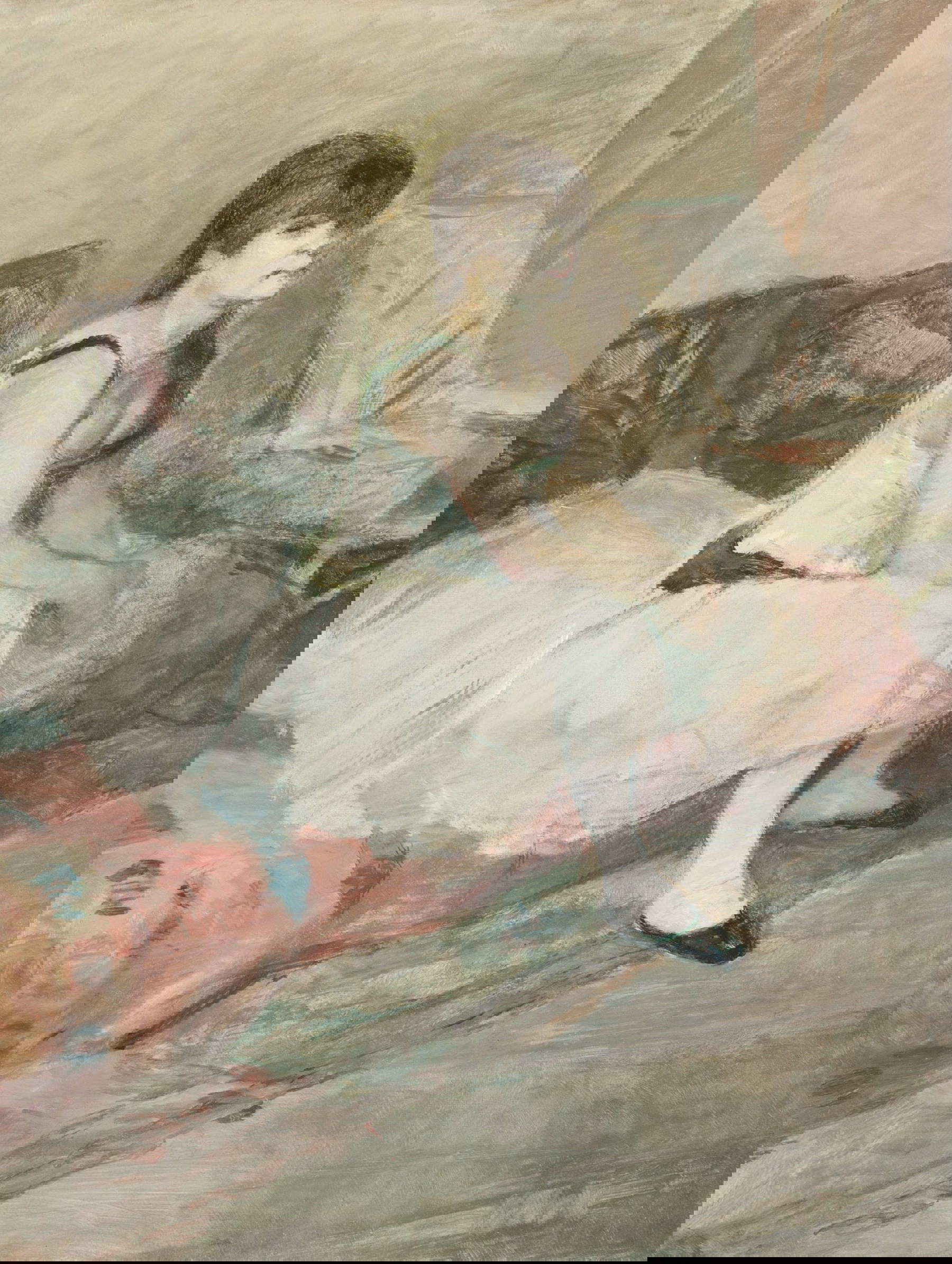 Henri de Toulouse-Lautrec, Danseuse assise sur un divan rose (1884; olio su tela, 47,6 x 36,2 cm; Memphis, Dixon Gallery and Gardens) Henri de Toulouse-Lautrec, Danseuse assise sur un divan rose (1884; olio su tela, 47,6 x 36,2 cm; Memphis, Dixon Gallery and Gardens)