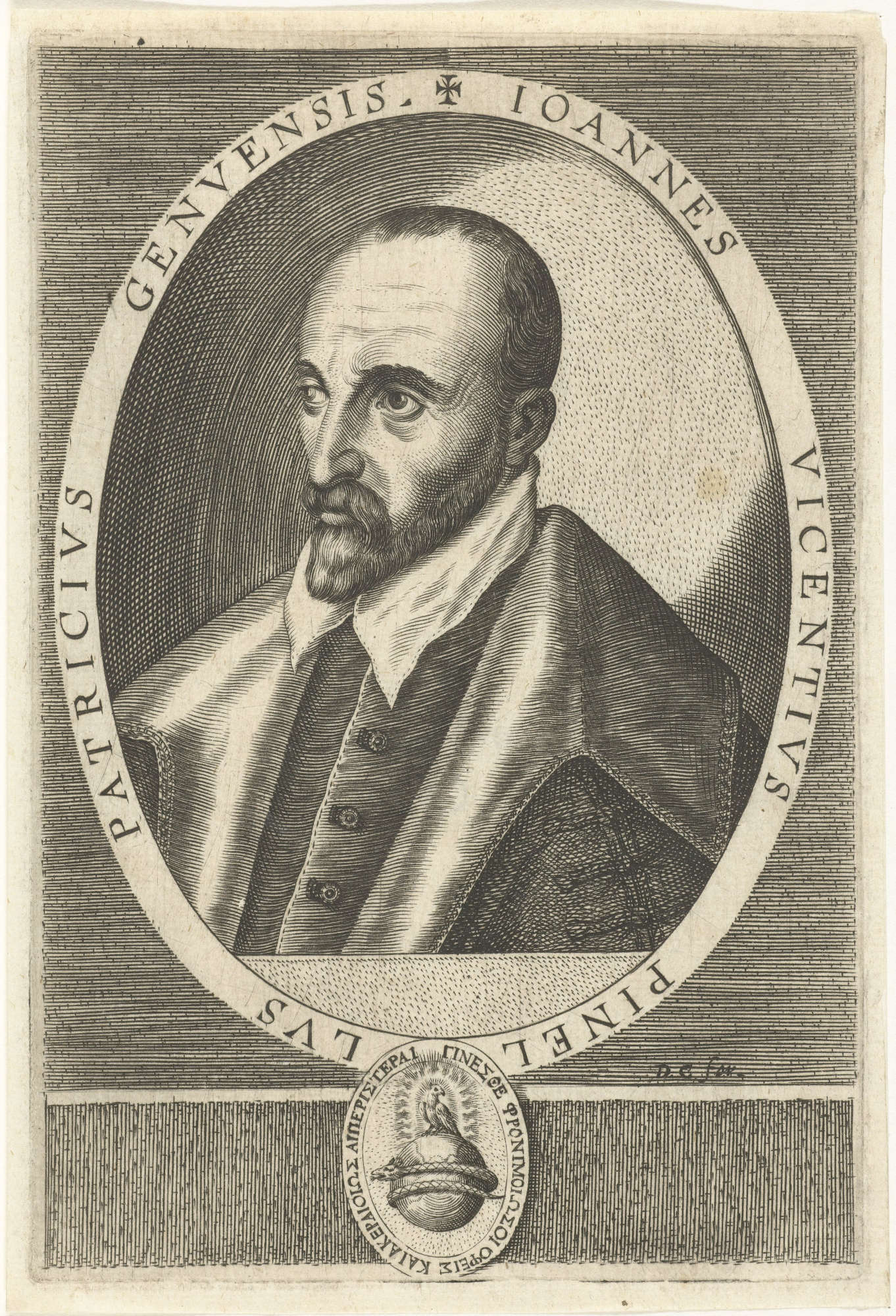 Dominicus Custos, Portrait of Gian Vincenzo Pinelli (1579-1615; engraving, 168 x 113 mm; Amsterdam, Rijksmuseum) Dominicus Custos, Portrait of Gian Vincenzo Pinelli (1579-1615; engraving, 168 x 113 mm; Amsterdam, Rijksmuseum)