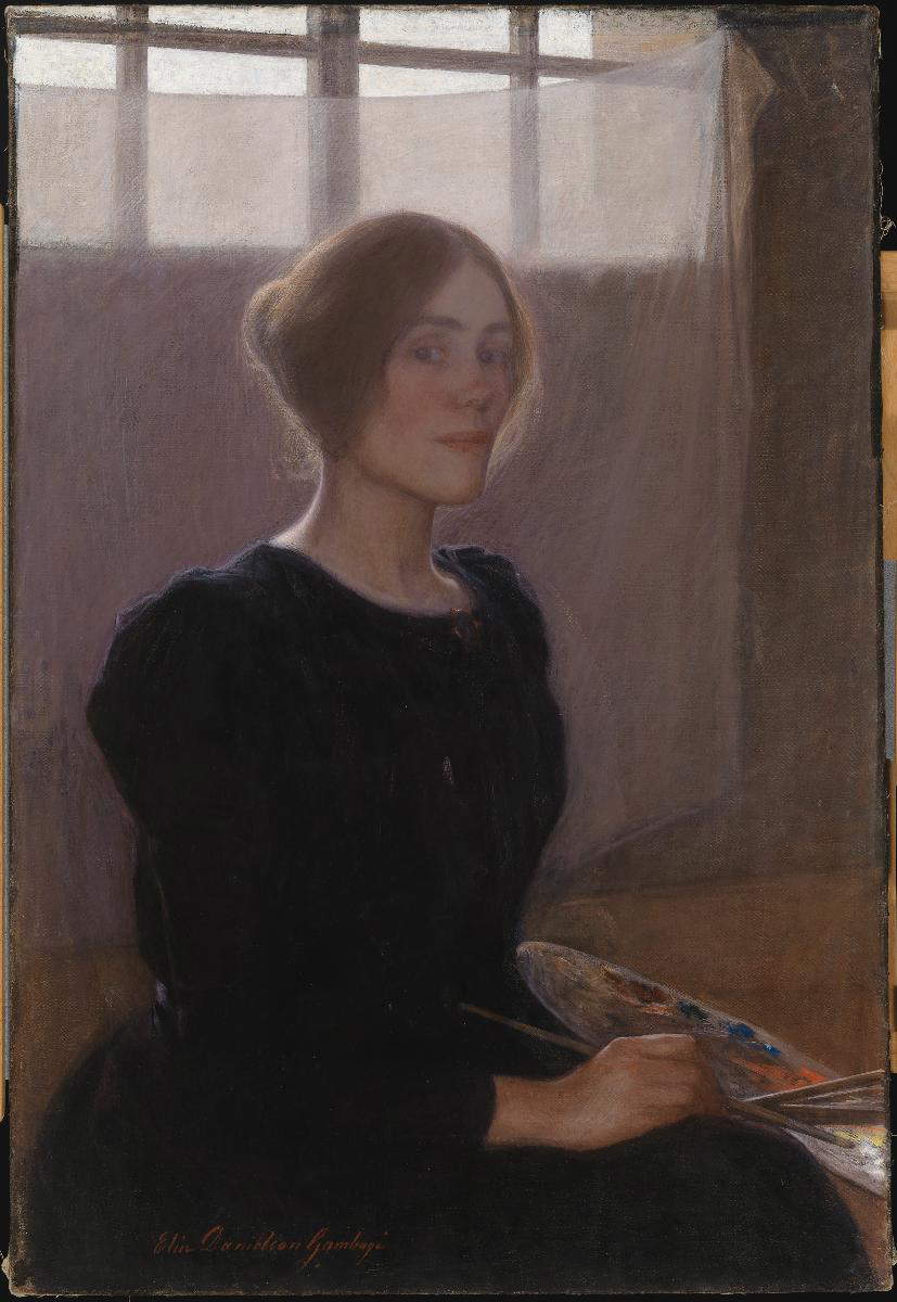 Elin Danielson Gambogi, Autorretrato (1900; óleo sobre lienzo, 96 x 65,5 cm; Helsinki, Museo de Arte Ateneum) Elin Danielson Gambogi, Autorretrato (1900; óleo sobre lienzo, 96 x 65,5 cm; Helsinki, Museo de Arte Ateneum)