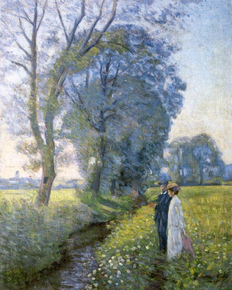 Elin Danielson Gambogi, Los novios (1906; óleo sobre lienzo, 80 x 100 cm; Livorno, Fondazione Livorno) Elin Danielson Gambogi, Los novios (1906; óleo sobre lienzo, 80 x 100 cm; Livorno, Fondazione Livorno)