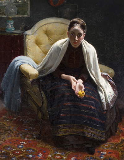 Elin Danielson Gambogi, Retrato de Hilda Westerholm (1888; óleo sobre lienzo, 136 x 105 cm; Turku, Museo de Bellas Artes de Turku) Elin Danielson Gambogi, Retrato de Hilda Westerholm (1888; óleo sobre lienzo, 136 x 105 cm; Turku, Museo de Bellas Artes de Turku)