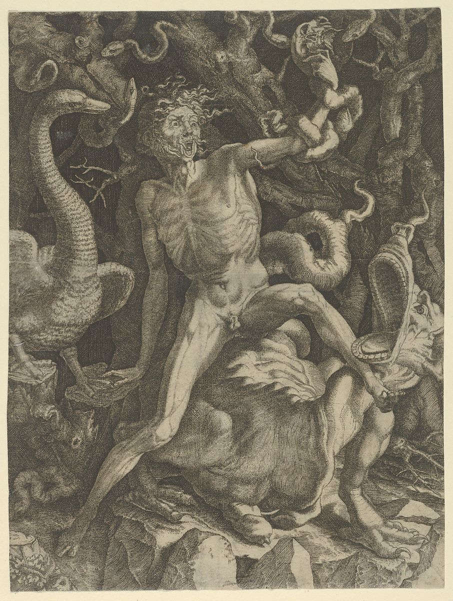 Jacopo Caraglio (da Rosso Fiorentino), La Furia (1524 circa; bulino, 247 x 183 mm) Jacopo Caraglio (da Rosso Fiorentino), La Furia (1524 circa; bulino, 247 x 183 mm)