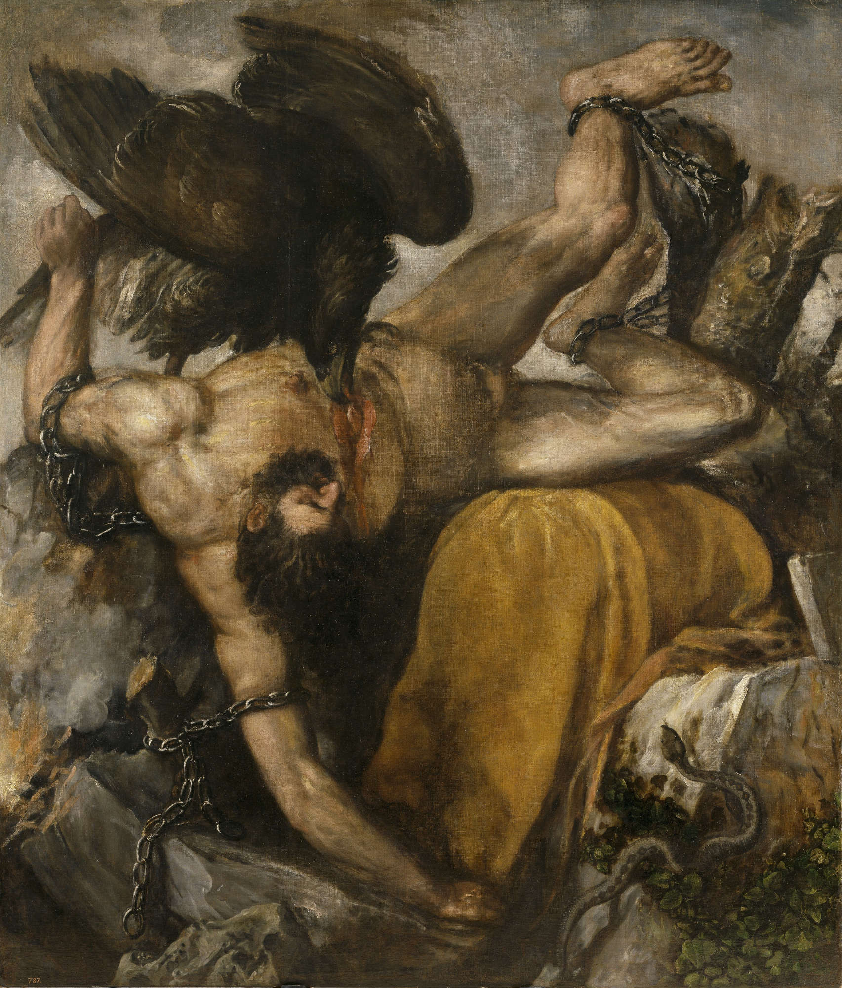 Tiziano, Tizio (1548 circa; olio su tela, 253 x 217 cm; Madrid, Prado) Tiziano, Tizio (1548 circa; olio su tela, 253 x 217 cm; Madrid, Prado)