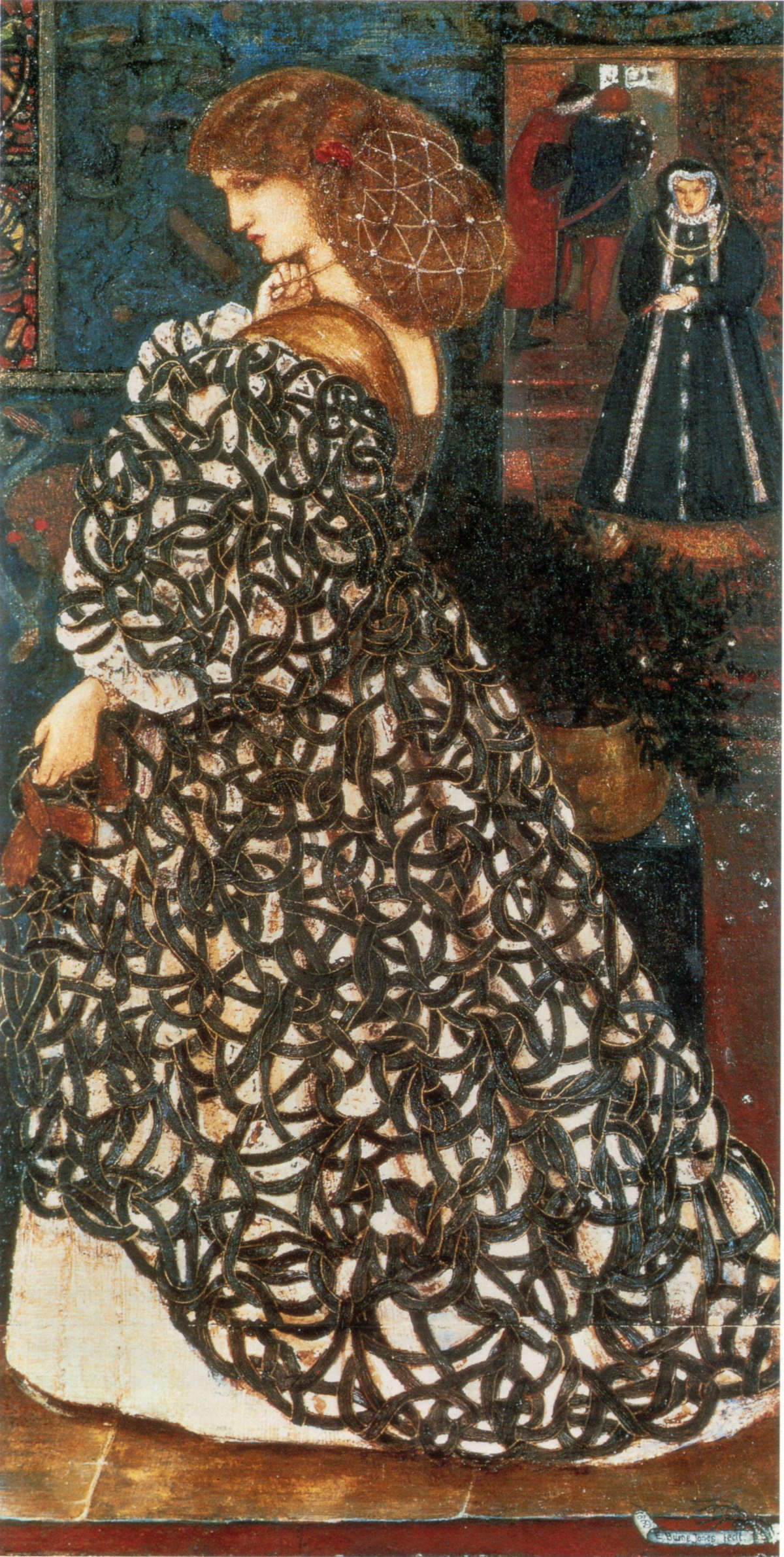 Edward Burne-Jones, Sidonia von Bork (1860; acuarela y gouache sobre papel, 33,3 x 17,1 cm; Londres, Tate) Edward Burne-Jones, Sidonia von Bork (1860; acuarela y gouache sobre papel, 33,3 x 17,1 cm; Londres, Tate)