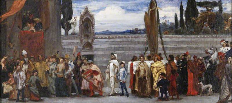 Frederic Leighton, Boceto para la famosa  Frederic Leighton, Boceto para la famosa
