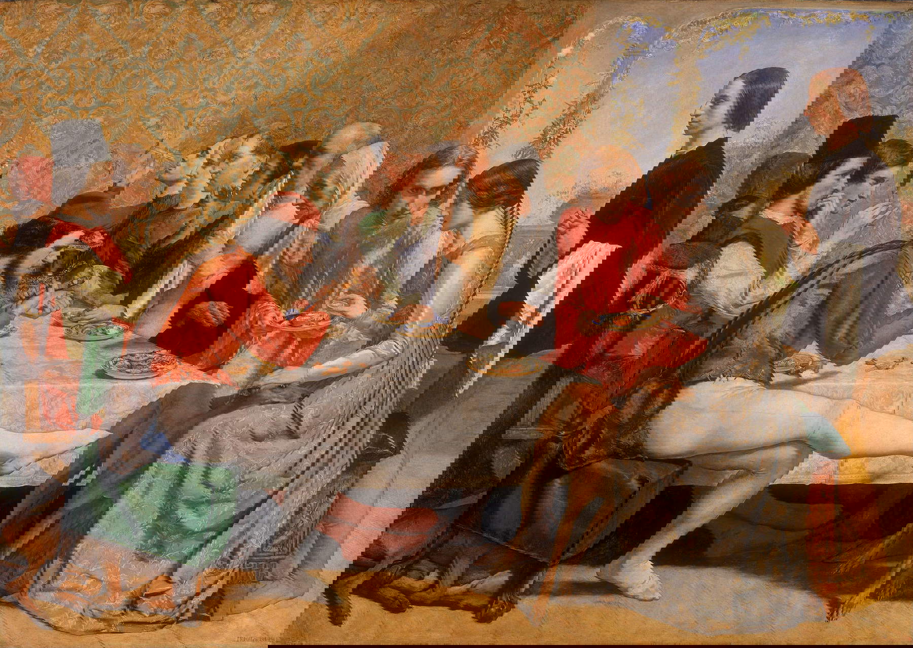 John Everett Millais, Lorenzo e Isabella (c. 1849; acuarela sobre papel, 38 x 50,8 cm; Londres, Guildhall Art Gallery, City of London Corporation) John Everett Millais, Lorenzo e Isabella (c. 1849; acuarela sobre papel, 38 x 50,8 cm; Londres, Guildhall Art Gallery, City of London Corporation)