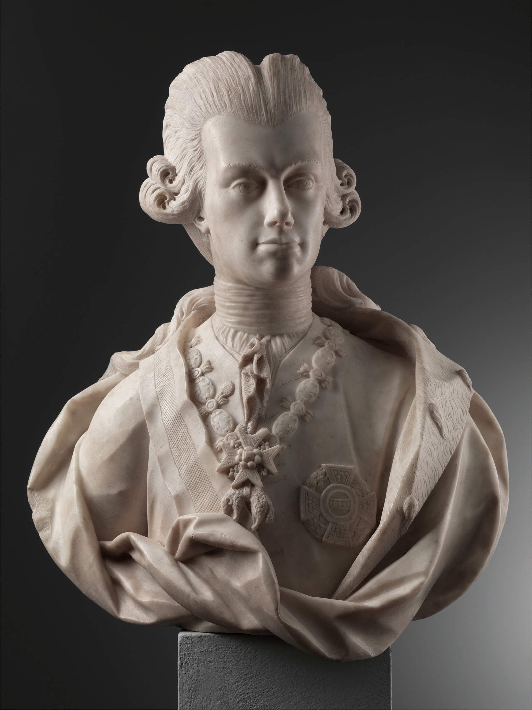 Domenico Andrea Pelliccia, Pietro Leopoldo I Grand Duc de Toscane (1777 ; marbre, 80 x 60 cm). Présenté par Walter Padovani