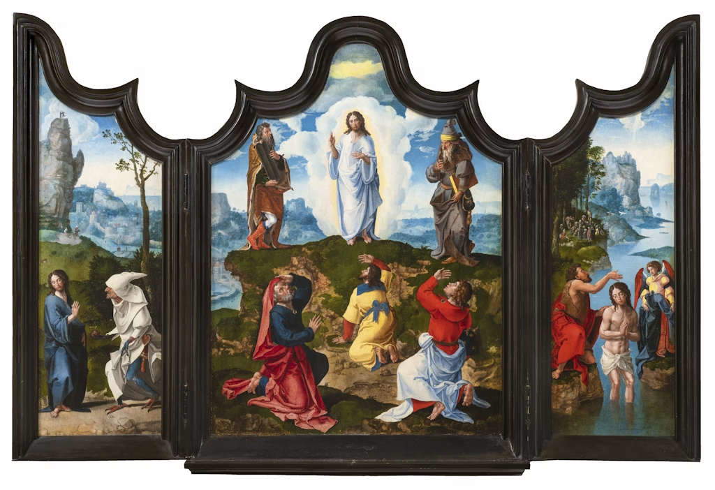 Pieter Coecke van Aelst, Triptych with the Transfiguration of Christ (c. 1530; oil on panel, 114 x 87 cm).