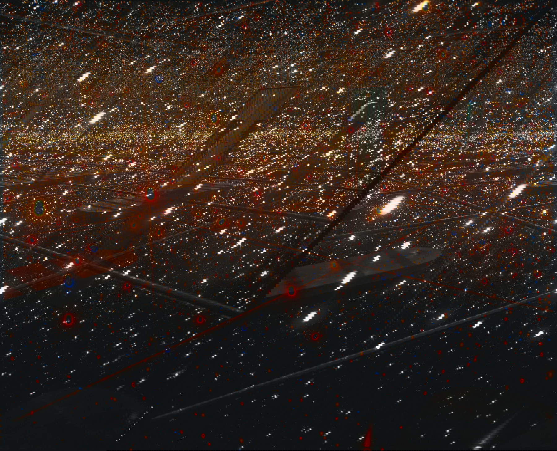 Yayoi Kusama, Glühwürmchen auf dem Wasser, Detail Yayoi Kusama, Glühwürmchen auf dem Wasser, Detail