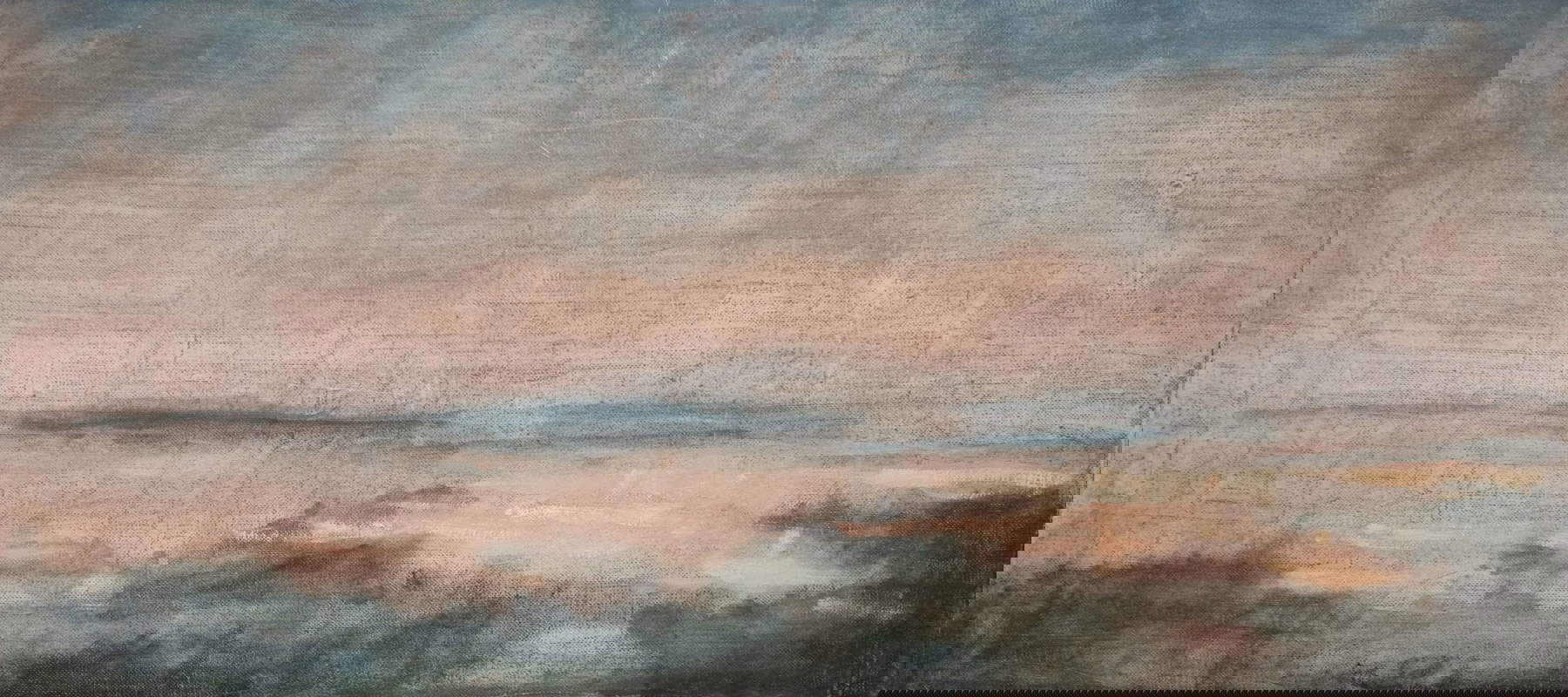 Remo Brizzi, Dunes of the Island of Texel (oil on canvas, 38 x 85 cm; Remo Brizzi Archive)