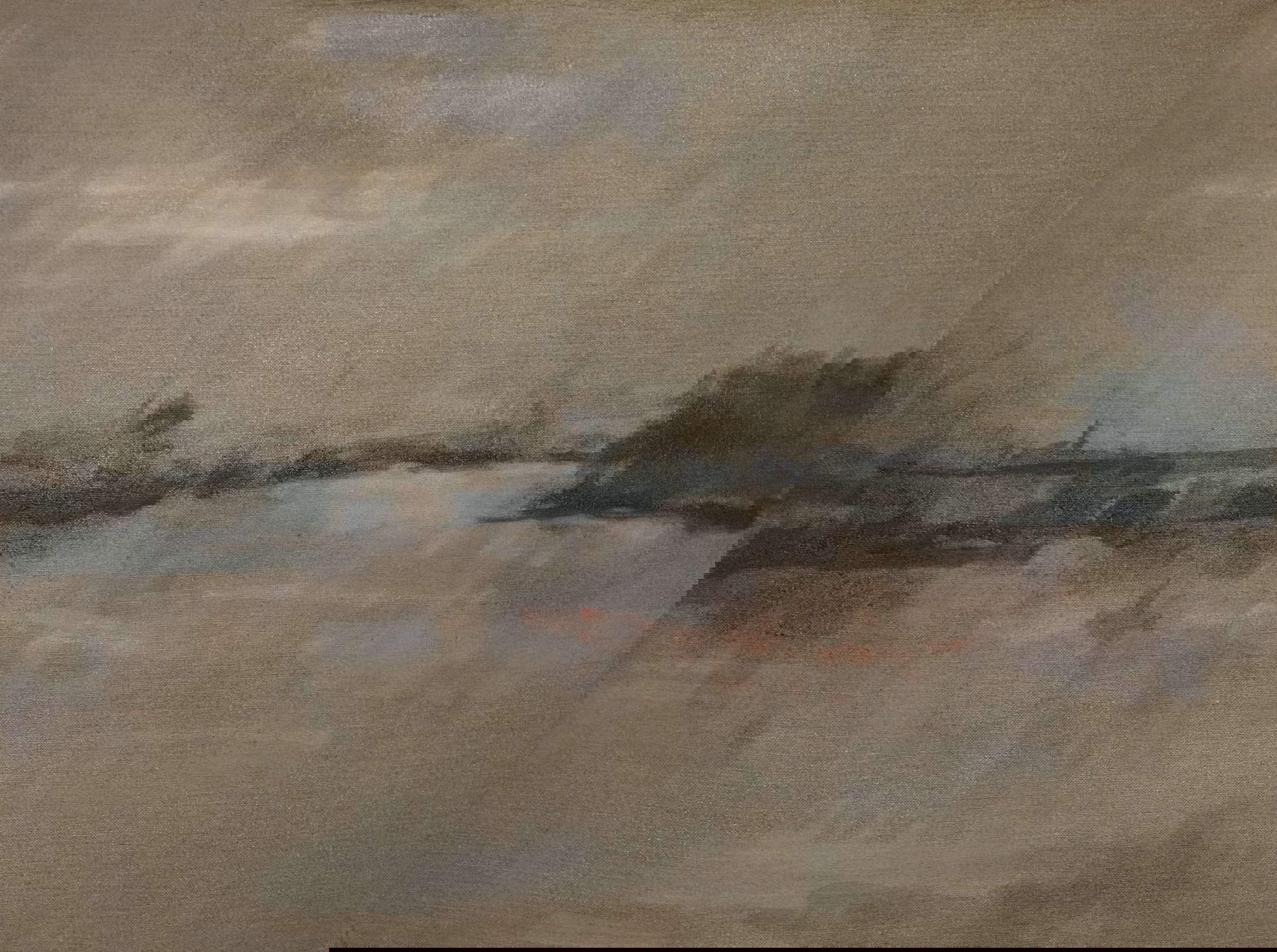 Remo Brizzi, Lake Massaciuccoli (oil on canvas, 60 x 80 cm; Remo Brizzi Archives)