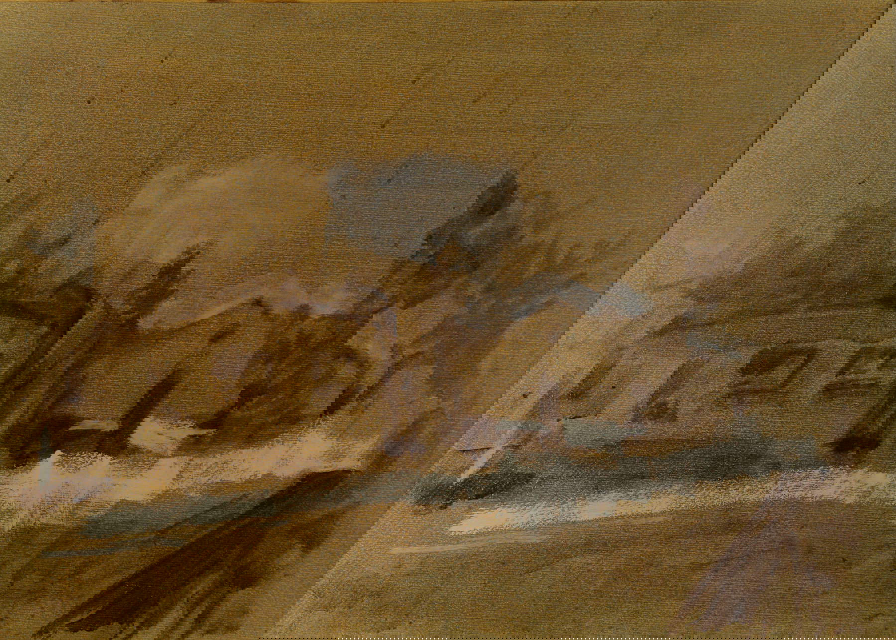 Remo Brizzi, Ascent for Villa Aldini (2016; oil on canvas, 50 x 70 cm; Remo Brizzi Archive)